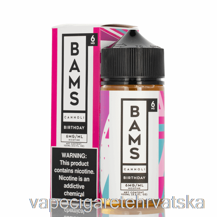 Vape Hrvatska Rođendanski Cannoli - Bam Bam's Cannoli - 100ml 3mg